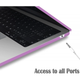Чехол-накладка Fruct AirM2/M3 для MacBook Air 13.6 M2 2022 / M3 2024 / M4 2025 Матовый Purple - изображение 4