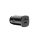 Автомобильное зарядное устройство Baseus Square Metal QC 4.0+PD3.0 30W (USB Type-C, USB Type-A, 5А) - Черный - изображение 4