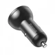 Адаптер автомобільний BASEUS CCBX-0G 2USB, 4.8A, 24W, чорний - зображення 2