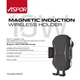 Holder Aspor A523 Wireless Fast Charging (10W) холдер +беспроводная зарядка в автомобиль Блютуз зарядка - изображение 2