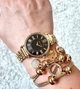 Жіночий надійний годинник Anne Klein AK/2158BKGB Золото\Чорний - зображення 1
