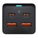 Мережевий зарядний пристрій Baseus GaN3 Pro Desktop Fast Charger 2C+2U на100W (CCGP000101) Black - зображення 7