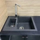 Кухонная мойка гранит ADAMANT Duplex 610x495x200 Графит-13 с сифоном Nova - изображение 7