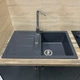 Кухонная мойка гранит ADAMANT Fort 770х495х200 Графит-13 с сифоном Nova - изображение 7
