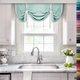 Коротка штора у італійському стилі з зав'язками Adagio Windows Decor Щільна голуба фіранка 1х0,8м - изображение 1