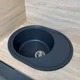 Кухонная мойка гранит ADAMANT Vast 610х495х200 Графит-13 с сифоном Nova - изображение 6