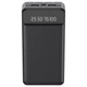 Павербанк повербанк XO PR163 20000mAh з кабелями Micro/Type-C/Lightning із ліхтариком Чорний - зображення 1