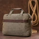Сумка портфель мужская Vintage leather-20185 Хаки - изображение 16