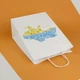 Пакет подарочный с патриотичным рисунком eko-kraft 260*150*350 мм Белый крафт пакет брендированный с ручками "Карта Украины" упаковка 5 шт - изображение 6