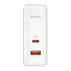 Блок живлення Baseus GaN5 Pro 100W Quick Charge 5.0 |1xType-C, QC/PD, 5A| + кабель USB-C 100W для MacBook/Huawei/Samsung/Asus/Google/Lenovo white - зображення 2