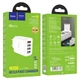 Сетевое зарядное устройство адаптер Hoco C102A USB 18W QC3.0 + 3*USB 10.5W быстрая зарядка для телефона блочек - изображение 6