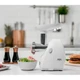 Мясорубка электрическая 7 в 1 Zelmer ZMM4048B 1900 Вт 2,5кг/мин защита двигателя 7 насадок колбаса 3 терки шинковка шнек металл белая - изображение 5