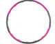 Массажный Обруч для фитнеса Hula Hoop с регулируемым весом из пеноматериала Розовый+Серый - изображение 6