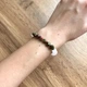Браслет из натуральных камней Stonest Line Olive White 14 (br018-14) - изображение 2