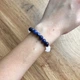Браслет из натуральных камней Stonest Line Dark Blue White 18 (br019-18) - изображение 2