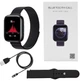 Смарт-часы Smartwatch T99s черные (два сменных браслета) звонки, пульс, давление, кислород - изображение 3