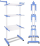 Підлогова сушарка для білизни та одягу вертикальна на колесах Garment Rack (TW-116) - зображення 1