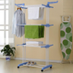 Підлогова сушарка для білизни та одягу вертикальна на колесах Garment Rack (TW-116) - зображення 2