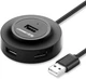 USB-хаб UGREEN CR106 USB 2.0 4 Ports HUB 1 м Black (20277) (UGR-20277) - изображение 1