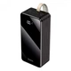 УМБ Hoco DB11 50000mAh 4хUSB /Type-C/Lightning 2.1A з ліхтариком black - зображення 3