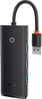 USB-хаб Baseus Lite Series 4-Port USB-A HUB Adapter USB-A to USB 3.0*4 25cm WKQX030001&nbsp;Black - изображение 1
