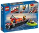 Конструктор LEGO City Човен пожежної бригади 144 деталі (60373) - зображення 2