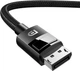 Kabel Ugreen DP114 DP 1.4 Male to Male Plastic Case Braided Cable 1 m Black (6957303883905) - obraz 3