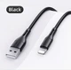 Кабель USAMS USB - Lightning для iPhone, iPad для передачі даних і заряджання 2A data cable 1000mm чорний(6958444969428) - изображение 2
