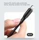 Кабель USAMS USB - Lightning для iPhone, iPad для передачі даних і заряджання 2A data cable 1000mm чорний(6958444969428) - изображение 3