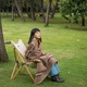 Плед ковдра Naturehike Outdoor Warm Geometric NH20FS036 коричневий - зображення 6