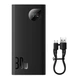 Портативна батарея Powerbank Baseus Adaman Metal Digital Display 20000 mAh 30W з 2 роз'ємами USB та 1 Type-c Чорний - зображення 2
