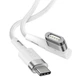 Кабель Baseus Zinc Magnetic Series iPhone Laptop Charging Cable Type-C to L-shaped Port 60W 2m White - зображення 5