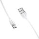 Кабель BOROFONE BX19 Benefit for Type-C 2.4A/1m white - зображення 1
