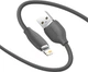 Кабель Baseus Jelly Liquid Silica Gel Fast Charging Data Cable USB to iP 2.4A 2 м Black (CAGD000101) - изображение 3