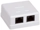 Комп'ютерна розетка подвійна Hypernet UTP RJ45 Cat.6 неекранована зовнішня (MB-UTP6-2) - изображение 1