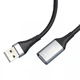 USB кабель подовжувач USB на USB XO charging data sync (3M, 480Mbps, OTG USB2.0, 2A). Black - зображення 5