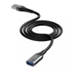 USB кабель подовжувач USB на USB XO charging data sync (2M, 5Gbps, OTG USB 3.0, 2A). Black - зображення 2