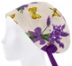 Медична шапочка жіноча HeadwearUniverse універсальна принт Метелики квіти - зображення 3
