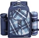 Набор для пикника на 4 персоны с одеялом в рюкзаке Eono Cool Bag (TWPB-3065B69R) (Niz14033) - изображение 5