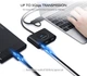 USB-хаб Ugreen CR113 USB 3.0 with USB Type-C Plug 4 Ports HUB 1 м Black (UGR-40850) - изображение 2