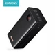 Зовнішній портативний акумулятор 60000 mAh з швидкою зарядкою Romoss PEA57 (3USB+Type-C) Чорний - зображення 1
