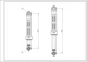 Амортизатор бака для пральної машини Gorenje Suspa 111818 120N L=185-240mm D отворів=8/12mm - зображення 4