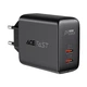 Сетевое зарядное устройство Acefast A9 2 Type-C 3A 40W PD QC черное - изображение 1