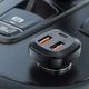 Автомобильное зарядное устройство Acefast B9 2 USB/ 1 Type-C 5A 66W PD QC черное - изображение 4