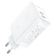 Сетевое зарядное устройство Acefast A29, 2 Type-C, QC, PD 50W, белое - изображение 2