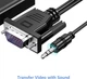 Адаптер Erston VGA Male - HDMI Female with 3.5 mm&USB cable (PCZ-2012) - зображення 9