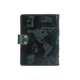 Шкіряний картхолдер Hi Art "7 wonders of the world" CH-06 Crystal Green - зображення 5