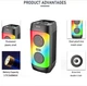 Портативна колонка ZQS4246, музична Bluetooth колонка з мікрофоном та пультом, TWS/Bluetooth/USB/SD/Радіо - зображення 8
