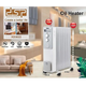 Обогреватель масляный DSP KD-3022 2500BT, мощный радиаторный обогреватель на 11 секций - изображение 8