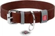 Нашийник для собак, шкіряний WAUDOG Classic 35 мм х 46-60 см, коричневий (02396Collar) - зображення 1